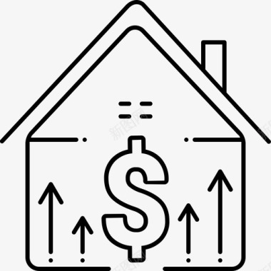 房产价格积累成本图标图标