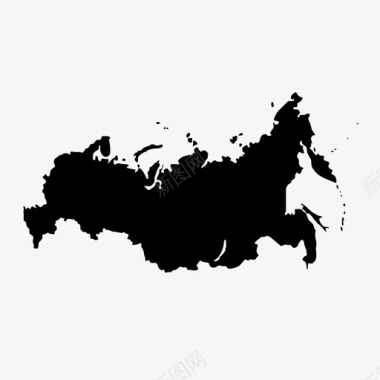 欧亚俄罗斯欧亚大陆图标图标