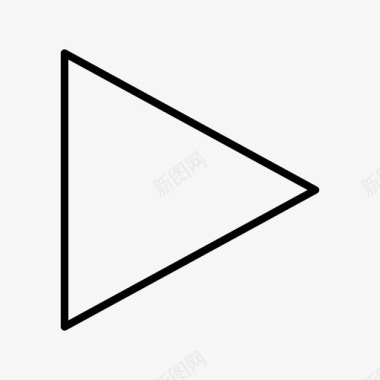 三角形播放播放按钮图标图标