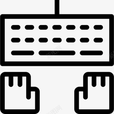 跑车网页设计键盘和手电脑网页图标图标