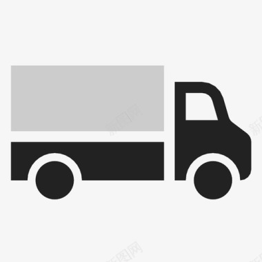 装运和交货卡车汽车交货图标图标