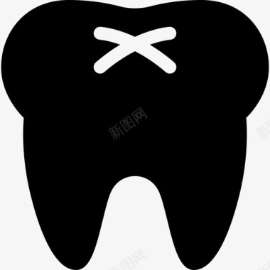 大牙齿医学解剖学图标图标