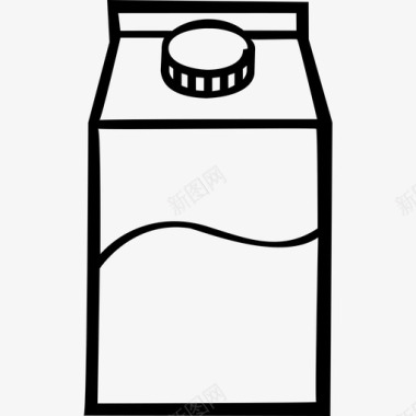牛奶饮料包装图标图标