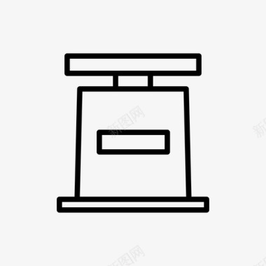 厨房秤秤重量图标图标