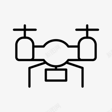 科技科学无人机照相机苍蝇图标图标