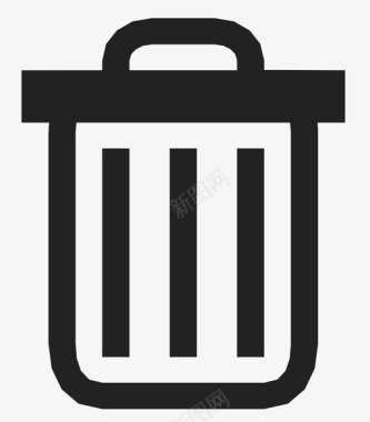 垃圾箱标志删除垃圾箱移除图标图标