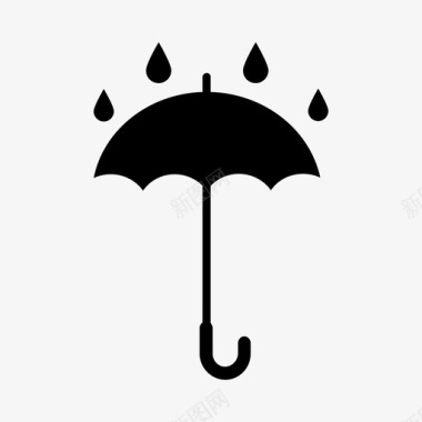 雨伞伞雨图标图标