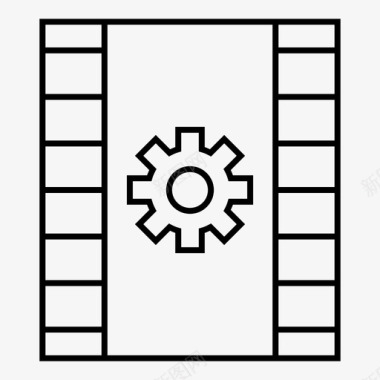 设置标记图标电影设置电影设备图标图标