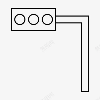 红绿灯十字路口红绿灯重交通灯交通灯图标图标