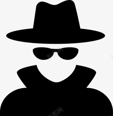 公共标识安全匿名黑客隐姓埋名图标图标