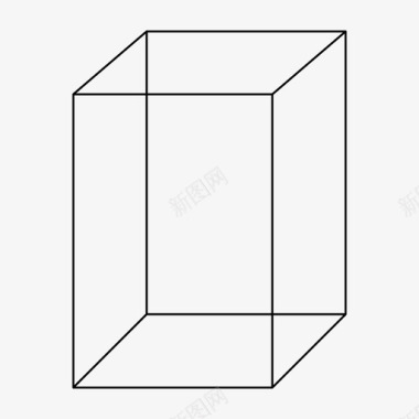 平行六面体立方体几何图形图标图标