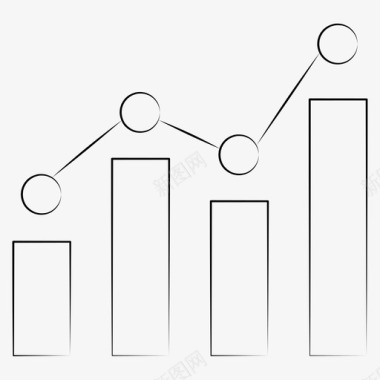 增长柱状图数据图标图标