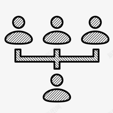 结构骨架层次结构管理网络图标图标