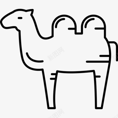 骆驼面朝左拉马丹穆巴拉克超薄图标图标