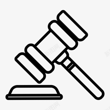 宫廷木槌锤子图标图标