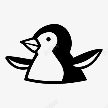 企鹅动物玩具动物图标图标