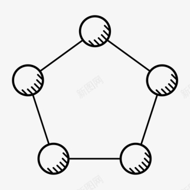 肾结构分子连接图标图标