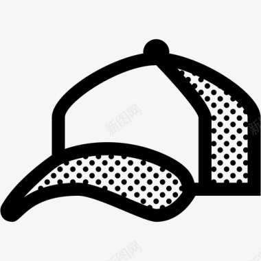 运动帽棒球帽子图标图标