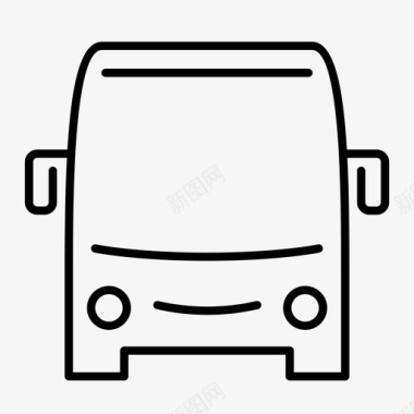 公共汽车乘车交通图标图标