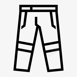 劳动用品服装裤劳动防护安全设备和防护用品图标高清图片