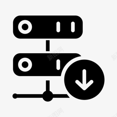 服务器托管数据库服务器图标图标