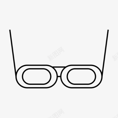 眼镜微光学校图标图标