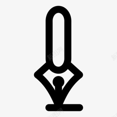 水笔自来水笔城市地点图标图标