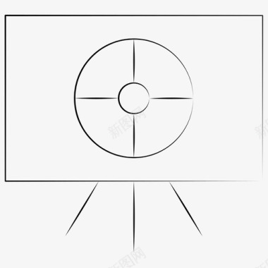 演示业务目标董事会演示文稿图标图标
