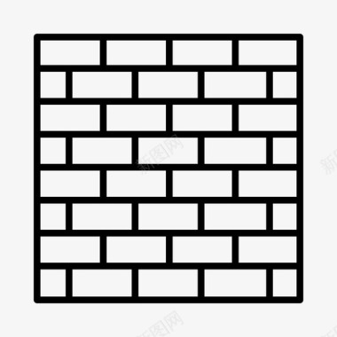 铺路砖建筑砖墙图标图标