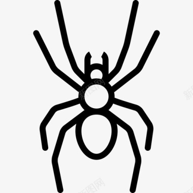 大蜘蛛动物群线状图标图标