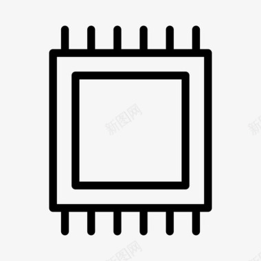 科学小实验cpu电子处理器图标图标