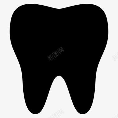 牙齿臼齿口腔科图标图标