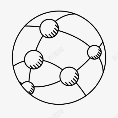 分子分子连接图标图标