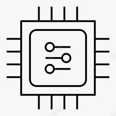 数码机器人机器人处理器图标图标