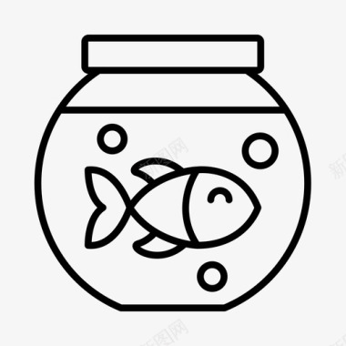 鱼缸水族馆水产图标图标