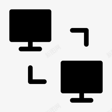 计算机连接信息网络图标图标