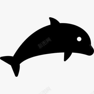 海豚宽吻海豚灰鲈图标图标