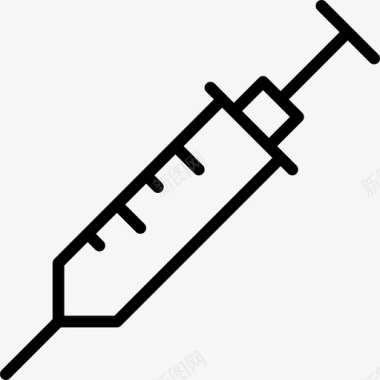 打疫苗注射器药物注射剂图标图标