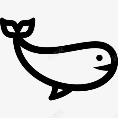 鲸鱼须鲸蓝鲸图标图标