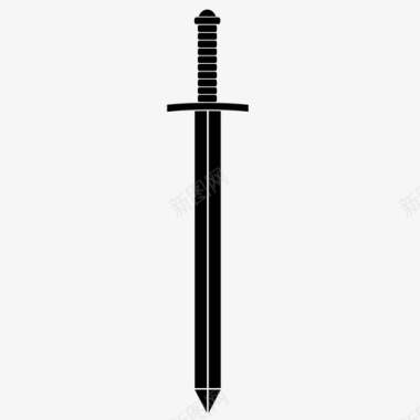 剑长剑中世纪图标图标