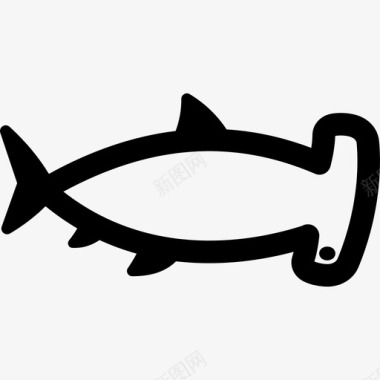 锤头扁豆鲨鱼图标图标