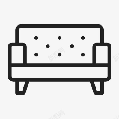 沙发床家具图标图标