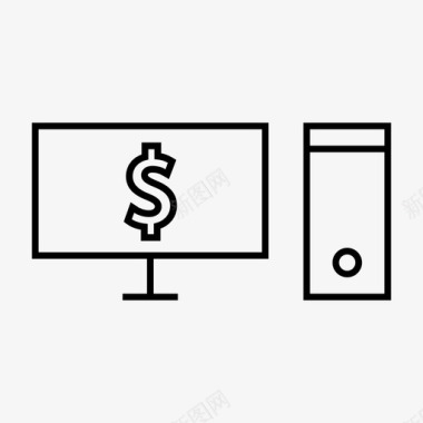 商务办公样机计算机商务办公图标图标