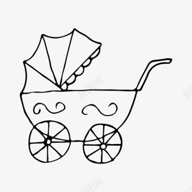 新生儿婴儿车婴儿新生儿图标图标