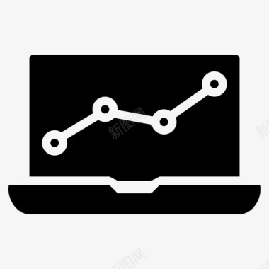 情绪图表监控图表笔记本电脑图标图标