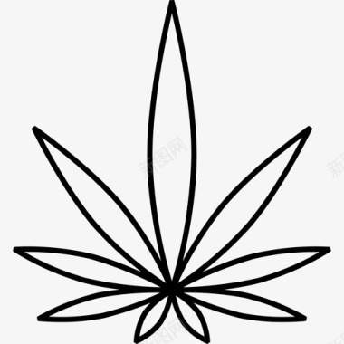 大麻叶大麻图标图标