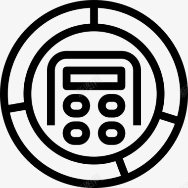 财务图表背景图片预算计算器财务图标图标