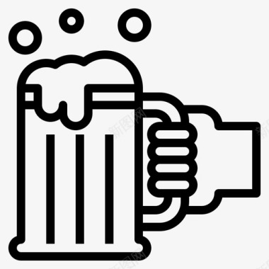 啤酒杯庆祝欢呼图标图标