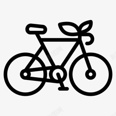 汽车存放标志环保自行车自行车环保图标图标