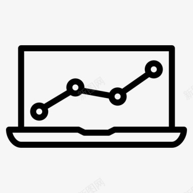 监控图表笔记本电脑图标图标